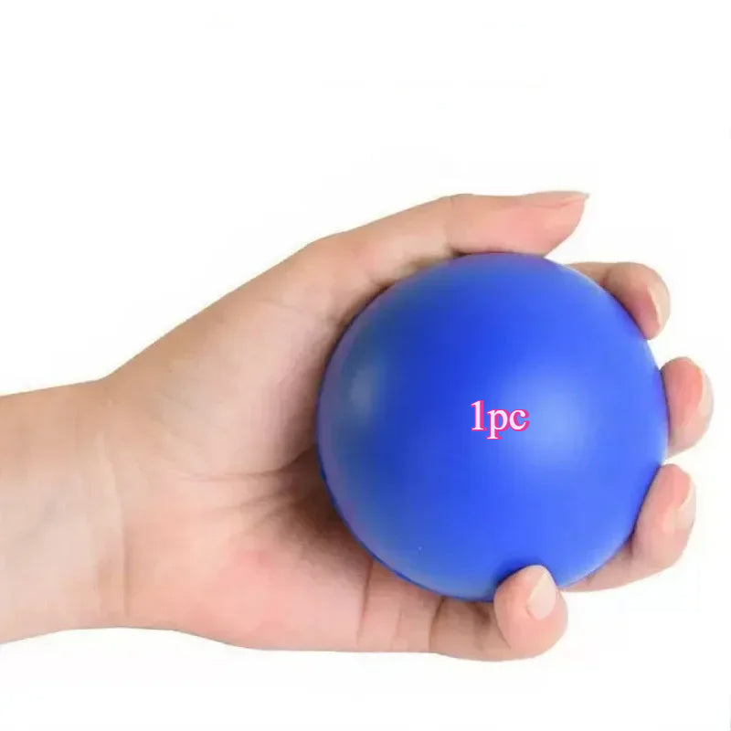 1pc Silicone High-Elastic Grip Ball - Blue Finger Strengthening & Muscle Training Exerciser, Hand Massage Squeeze for Improved Dexterity and Flexibilit
