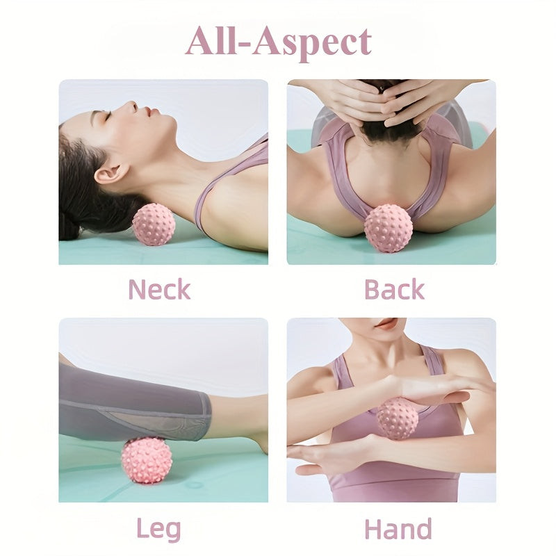 Fascia Ball, Raised Point Massage Ball, TPR Yoga Ball, Waist Back, Foot Massage Ball, Suitable for Home Gym