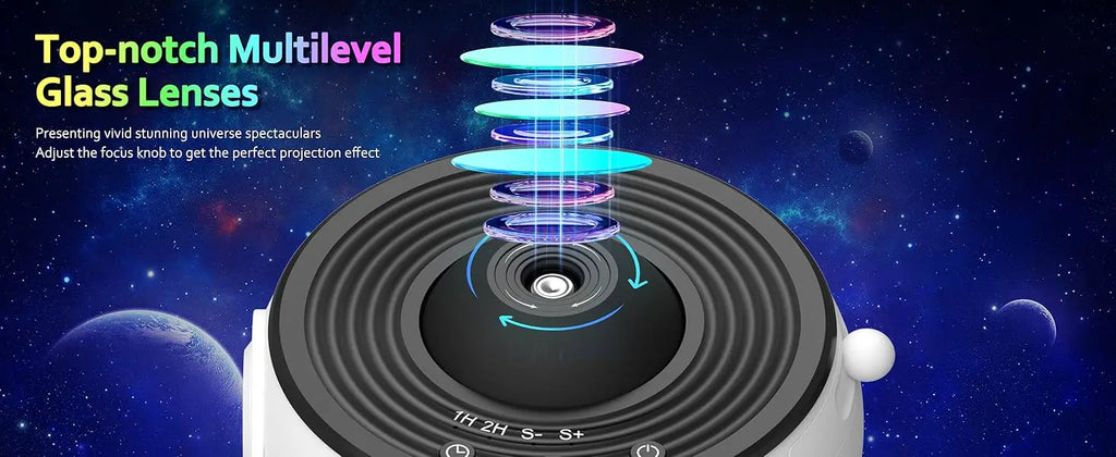 Galaxy Projector for Bedroom 13 Film Discs HD Image Star Projector Night Light 360° Rotating Children's Planetarium Projector