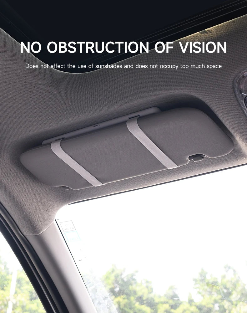 Fccemc Car Sun Visor Makeup Mirror LED Touch Screen Adjustable Brightness Auto Interior Makeup HD Mirror Charging Vanity Mirror