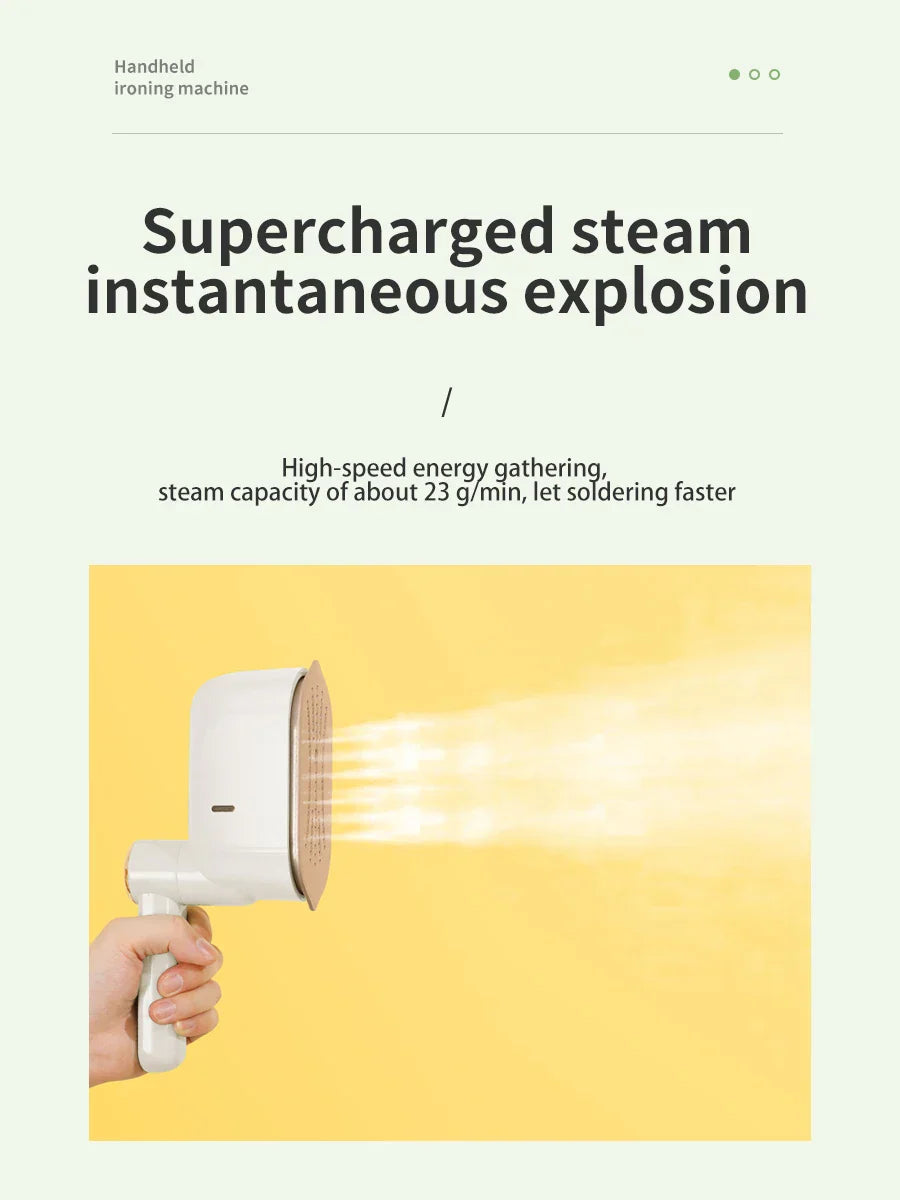 Electric Iron Handheld Hanging Ironing Machine Household Ironing Machine Mini Travel Folding Wet and Dry Dual Use Steam Iron