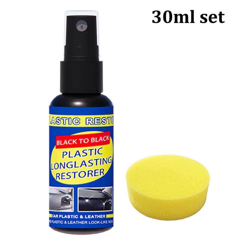 Car Plastic Restorer Back To Black Gloss Car Cleaning Products Plastic Leather Restore Auto Polish And Repair Coating Renovator
