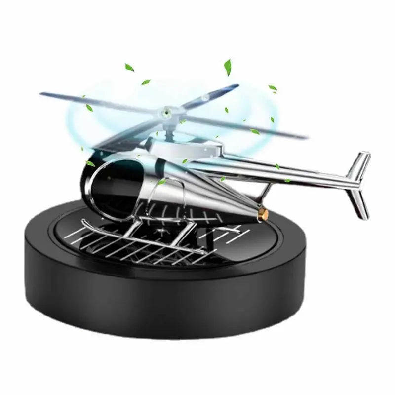 Solar Powered Rotating Helicopter Air Freshener Decoration Accessories Fragrance Diffuser Perfume Odorless Car Ornaments