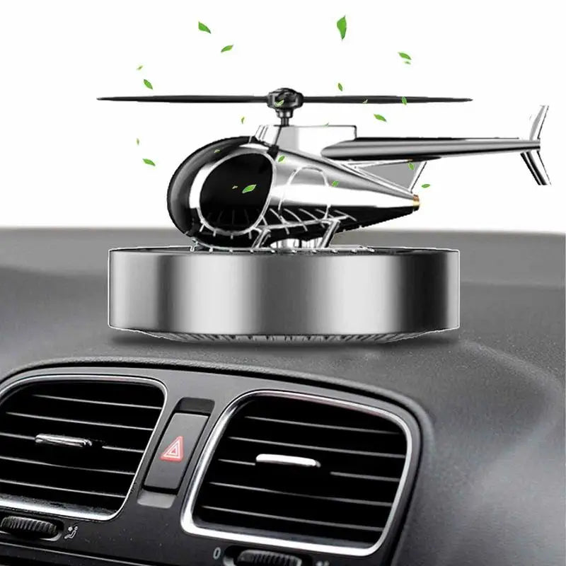 Solar Powered Rotating Helicopter Air Freshener Decoration Accessories Fragrance Diffuser Perfume Odorless Car Ornaments