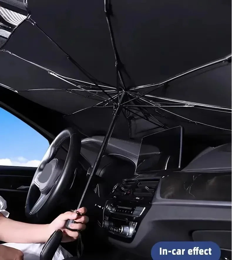 1PC Car windshield sunshade umbrella, protecting the dashboard from sunlight, foldable suitable for various cars