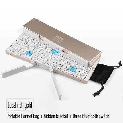 HB199 folding bluetooth keyboard wireless portable mobile phone tablet universal portable rechargeable