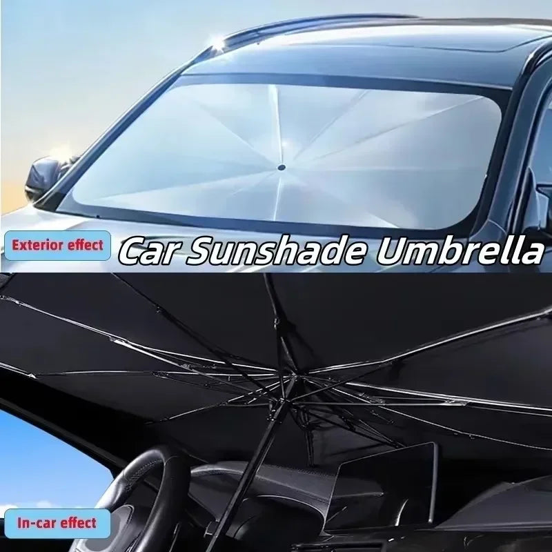 1PC Car windshield sunshade umbrella, protecting the dashboard from sunlight, foldable suitable for various cars