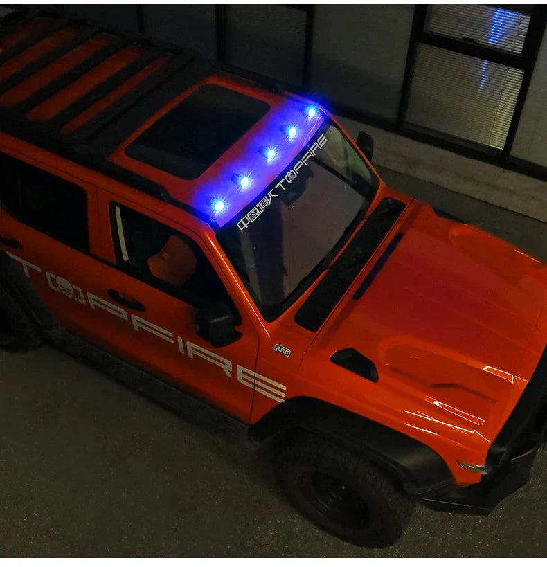 Solar Car Roof Strobe Light With Remote Control Cab Signal Lamp Wireless No Punch LED Truck Pickup Truck Roof Warning Lights