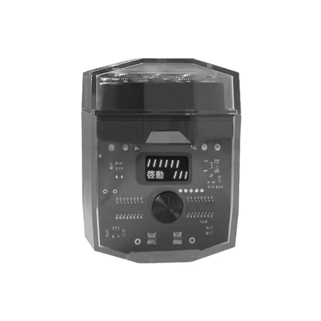 Men's portable magnetic double head electric shaver TYPE-C Charging Waterproof Digital Wet Dry Double Shaving Shaver