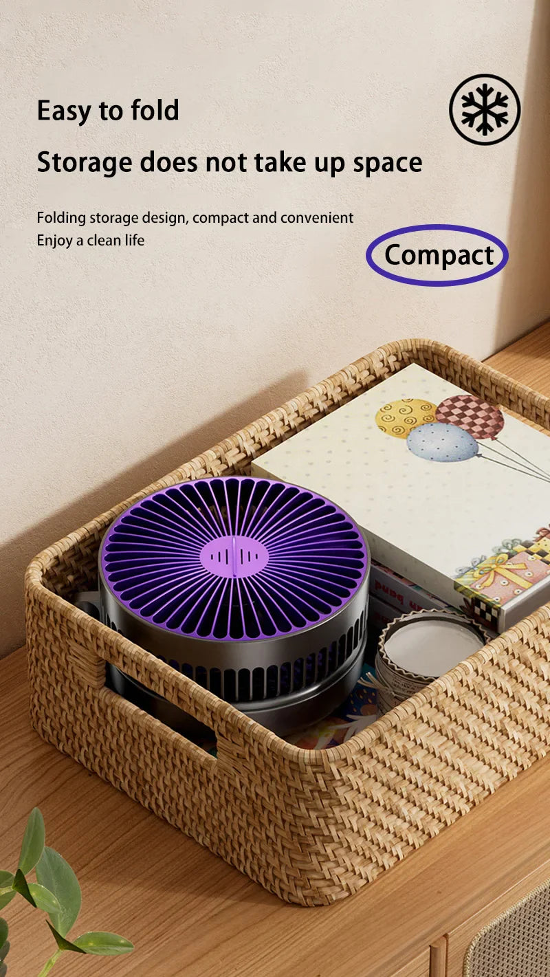 Electric Fan 3 In 1 Rechargeable Small Folding Cycle Desktop Wall-mounted Small Fan Dormitory Toilet Cold Wind Summer Fan