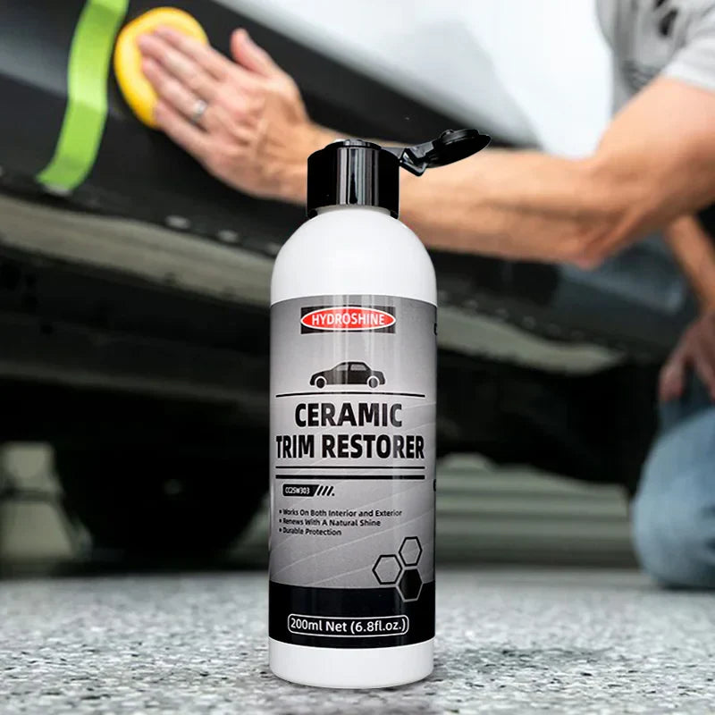 Hydroshine Ceramic Trim Restorer Gel Plastic Vinyl Plastic Rubber Dressing Interior Detailer Leather Care Protect Car Care