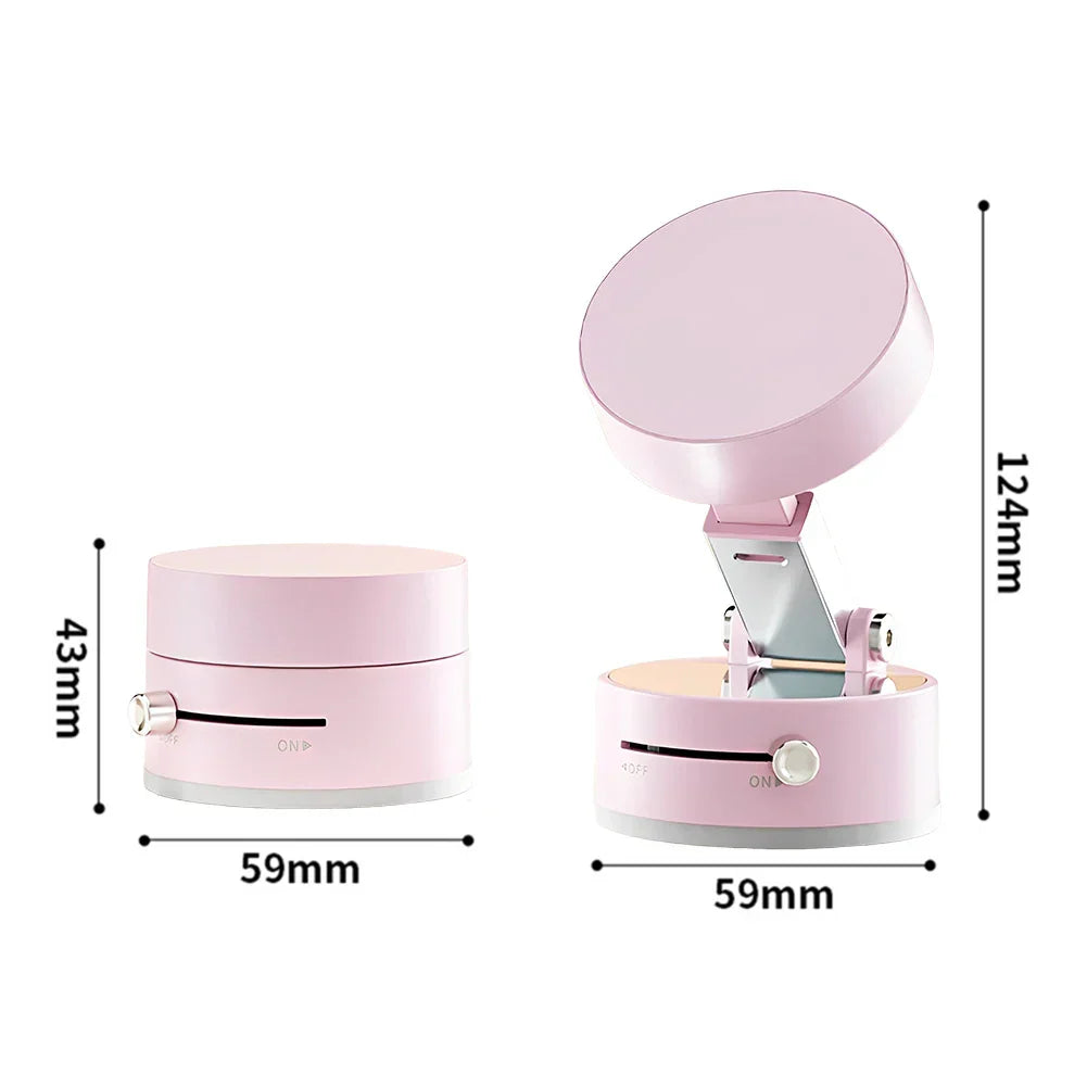 Car Magnetic Vacuum Phone Holder 360° Swivel Wireless Charging Bracket Dashboard Support GPS in Car For iPhone 15 14 13 Huawei