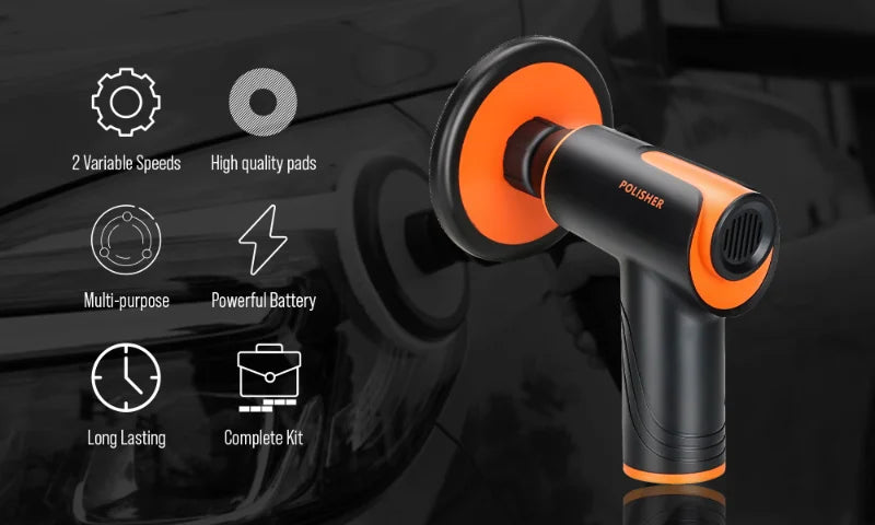 100W/148W Wireless Waxing Machine Car Polisher Machine Mini Wireless Electric Polishing Machine Paint Surfaces Floor Repair Tool