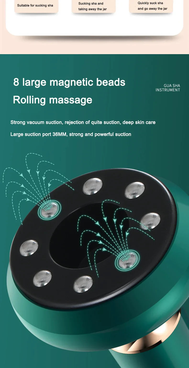 Electric multi-functional heating meridian dredging and absorbing device intelligent negative pressure heat compressor