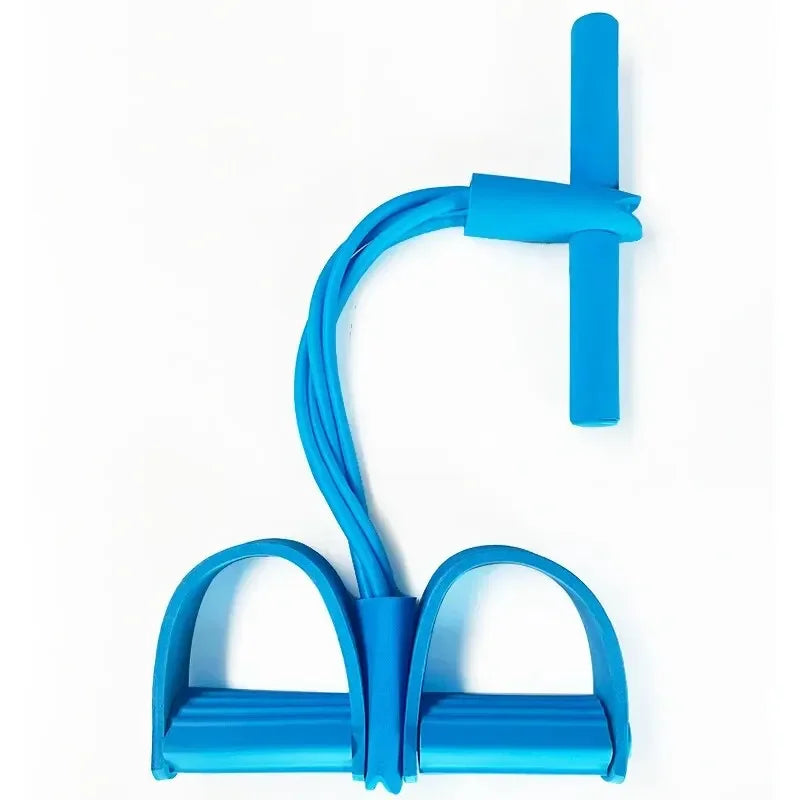 6-Tube Yoga Exercise Band Pedal Puller Band Elastic Pull Rope Flexipull Weerstandstrainer Resistance Bands for Abdomen Wais H4R6