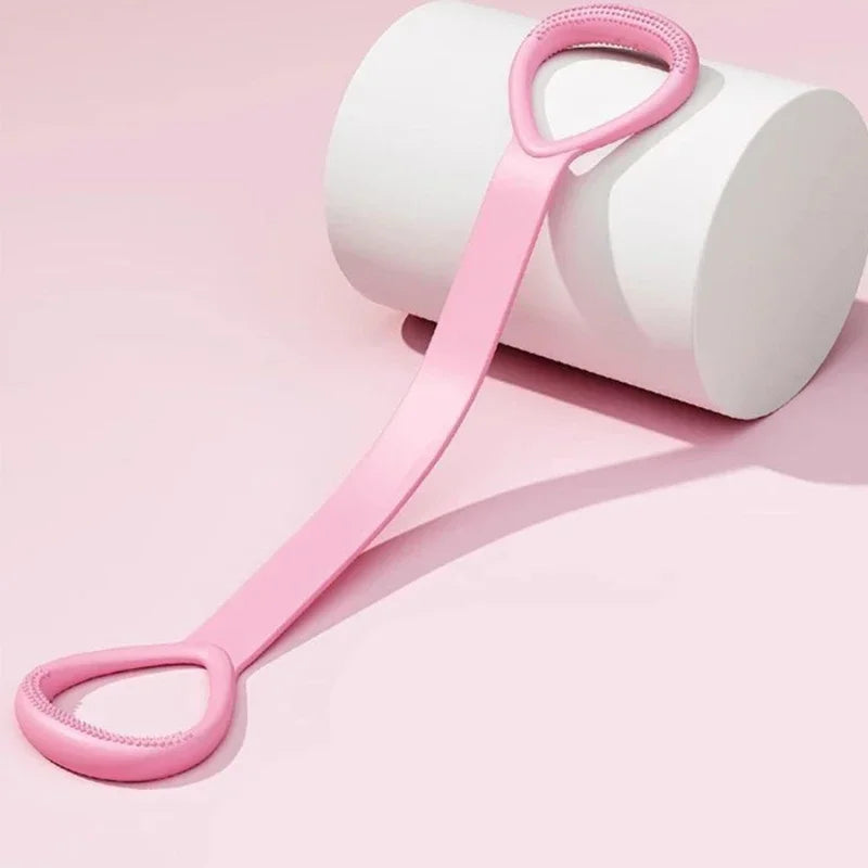 1PCS Fitness Stretching Belt With 8 Shaped Puller Arm Back Training Elastic Rope Yoga Auxiliary Exercise Equipment Home Female