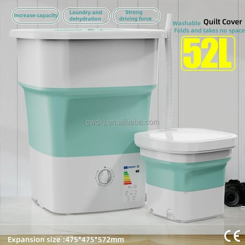 Portable 52L Laundry Washer  Folding Mini Washing Machine For Underwear Kids Baby Clothes