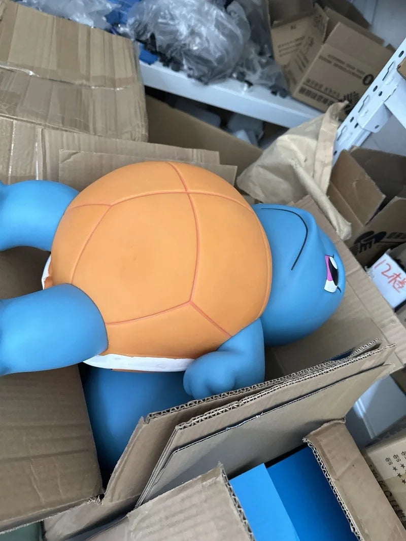 Pokemon Squirtle Water Spraying Toy Big Size Cute Jenny Turtle Car Accessory Popular Anime Model Hand Figure Collectible