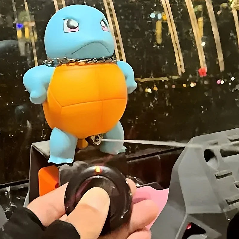 Pokemon Squirtle Water Spraying Toy Big Size Cute Jenny Turtle Car Accessory Popular Anime Model Hand Figure Collectible