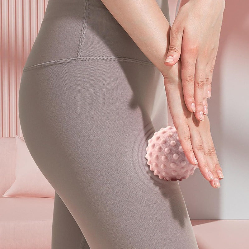 Yoga Fitness Roller, Manual Yoga Massage Ball for Full Body Trigger Point Care, Suitable for Home Gym, Muscle Relaxation in Pink, Purple, Blue, Green